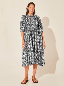 Kimono Boheme da Donna, Abito Lungo Stampato a Maniche Lunghe per Autunno, Vestito Casual Elegante Estivo - Product Image 6