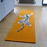 Tapis d'intérieur antidérapant, lavable, personnalisé, fabriqué à la machine, couleur unie, adapté aux animaux domestiques, en latex, pour chambres et salons - Vente en gros fabricant