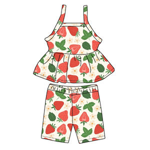 2025 Premium Baby <strong>Girl</strong> Summer Set Comfortable Fabric Lace Halter Top Pleated <strong>Shorts</strong> Children's Two-piece Set - Product Image 6