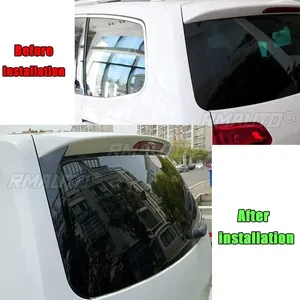 Par de Alerones Laterales Negros Brillantes para Ventana Trasera, Compatibles con VW Sharan 2011 2012 2013 2014 2015 2016 17 en adelante - Product Image 6