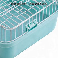 Cage portable à niveau unique pour petits animaux de compagnie, avec poignée, pour hamsters syriens et nains, idéale pour l'élevage, les voyages et l'extérieur - Vente en gros