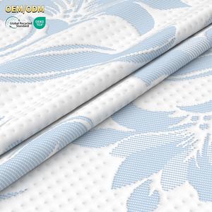 Estera de cama hipoalergénica con cremallera, protección de 6 lados, resistente a insectos, diseño impreso de punto, colchón de lujo de grado hospitalario - Product Image 3