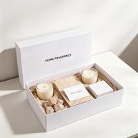 Boîte cadeau de luxe rigide avec couvercle et base, insert personnalisé pour coffret cadeau d'entreprise, emballage de marque pour produits cosmétiques et soins de la peau, vente en gros