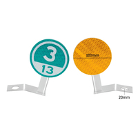 Delineateur de poteau de guidage en aluminium avec réflecteur pour autoroute, signalisation routière, visibilité nocturne en zone minier et en bord de route