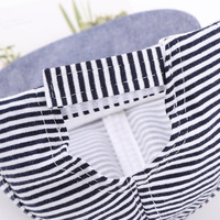 Gorro Unisex con Bordado de Rayas Rosas para Niños de 1 a 3 Años, Uso Diario, Primavera/Verano, Algodón, 48-50 cm de Circunferencia de Cabeza, Etiqueta de Estrella
