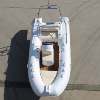 Bateau pneumatique semi-rigide RIB 390 de haute qualité avec coque en fibre de verre, certifié CE