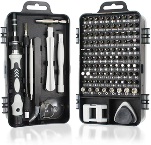 TOOLJOY Set Obeng profesional 115 dalam 1, Kit peralatan perbaikan magnetik untuk ponsel/Tablet/Laptop/komputer/ponsel DIY - Product Image 1