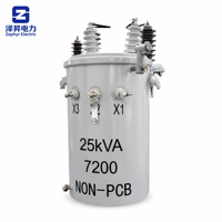 7200V 120/240V Tek Fazlı Havai Direk Tipi Trafo 5kVA-167kVA PCB'siz Toptan Tedarik