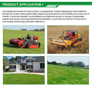 Tondeuse à gazon industrielle chinoise de haute qualité à commande à distance, zéro-turn, sur chenilles, pour pentes, coupe-herbe automatique - Product Image 6