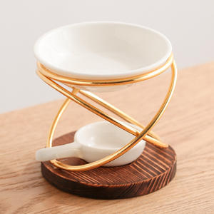 Bruciatore di Incenso in Ceramica per Aromaterapia, Portacandele in Legno per Oli Essenziali Arabi, Decorazione Casa e Matrimoni - Product Image 6