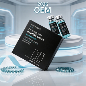 Sérum facial au peptide bleu GHK Cu de haute qualité, formule bio-affinante et apaisante, apaise les sensibilités, améliore l'absorption cutanée - Product Image 5