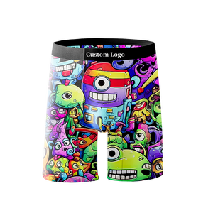 <span class=keywords><strong>Boxer</strong></span> da <span class=keywords><strong>Uomo</strong></span> Sexy Stampati con Logo Personalizzato, 92% Viscosa Traspirante, Taglie da <span class=keywords><strong>XL</strong></span> a 4XL, Vita Media con Logo - Product Image 1
