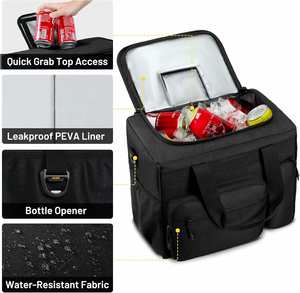 Extra Large Soft Cooler Bag with Bottle Opener Leakproof Picnic Lunch Bag Insulated Cooler Bag - Product Image 3