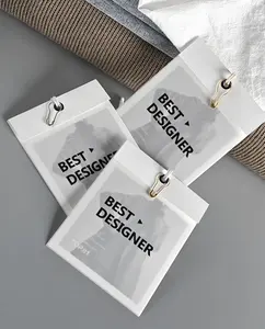 Étiquettes de balançoire en papier de toute forme avec logo propre personnalisé étiquette volante de prix d'étiquette de vêtement de mode étiquette volante en papier pour vêtement
