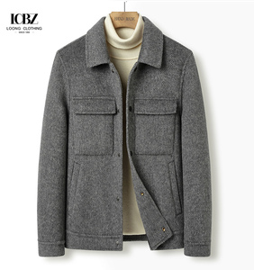 LCBZ Otoño e Invierno nueva chaqueta de lana para hombre corto Delgado <span class=keywords><strong>juvenil</strong></span> abrigo de lana de doble cara forro chaqueta gruesa - Product Image 2