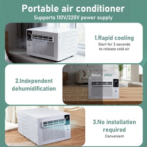 Climatisation portable avec compresseur 110V 220V, refroidissement USB, petite climatisation électrique pour le camping, la voiture, la maison, la <span class=keywords><strong>tente</strong></span> - Product Image 2