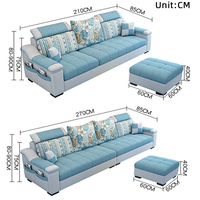 Canapé en tissu 5 places OEM ODM, canapé-lit en tissu pour projet commercial de villa, sur mesure, vente en gros, directement de l'usine, pour salon