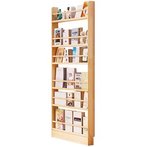 Solid Wood Bookshelf 10Cm Width Behind Door <b>Storage</b> Shelf For Childrens Books Multi Layer Floor Standing - Product Image 5