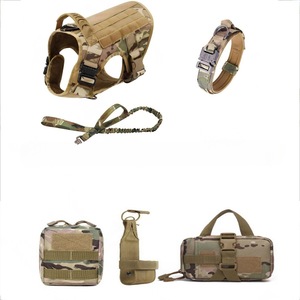 Imbracatura Tattica Spot-on con Guinzaglio in Nylon per Cani di Taglia Grande, <span class=keywords><strong>Pettorina</strong></span> e Collare Stile <span class=keywords><strong>Casual</strong></span>, Set Completo - Product Image 4