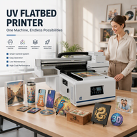 Mesin Printer UV Varnish A2 2 XP600 untuk Pencetakan Casing Ponsel, Printer Inkjet Flatbed 4060 untuk Usaha Kecil, Stiker, Kanvas