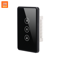 Interrupteur intelligent Tuya TYSH pour maison connectée, contrôleur de volet roulant avec cadre PC, télécommande sans fil, interrupteur de scène Wi-Fi pour porte roulante