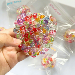 Juguete Antiestrés Creativo con Cuentas Explosivas, Bola Ruidosa, Bola Moldeable de Perlas Coloridas, Cubo de Hielo Hecho a Mano - Product Image 4