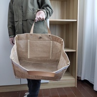 Fabricant professionnel de sacs fourre-tout en lin en stock, sacs cadeaux, sacs de shopping, sacs à main au design patchwork