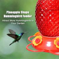 Nouvelle Abreuvoir à Colibris en Plastique Anti-Fuite Facile à Nettoyer Durable Réutilisable Moderne pour Jardin et Cour Extérieure