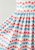 Robe rouge, blanche et mignonne à volants pour bébés filles et tout-petits, de haute qualité