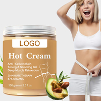 Crème amincissante bio personnalisée OEM avec logo privé, crème chauffante pour la perte de poids