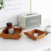 Plateau à dés en cuir pour bureau/maison, plateaux de rangement, cadeaux, bijoux, clés, organisateur de bureau, porte-accessoires, porte-cosmétiques, cadeaux de festival