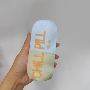 Plush Pet Squeak Toy Solid Color Durable Indoor Plaything for Dogs - Product Image 4