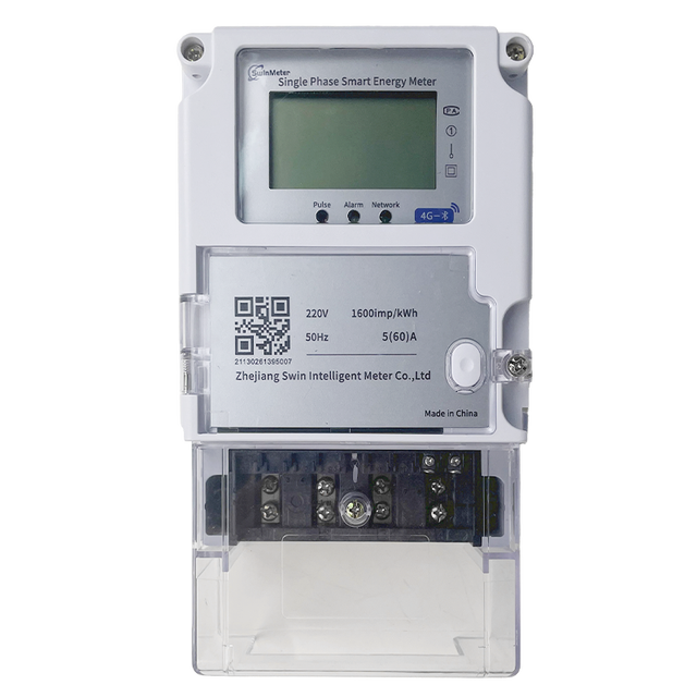 Swin Smart Single Phase Wall Mounted Prepaid Electricity Meter with 4G Communication for Apartment Management
