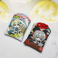 Amulette porte-bonheur japonaise OMaMori personnalisée en fil, style anime, avec technique de couture, pour voiture ou pochette, souvenir d'amour