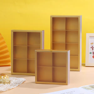 Коробка для десертов с 4, 6, 8 разделителями, упаковка для кексов, кондитерские коробки, оптовая продажа, Подарочная коробка для сладостей, лунный торт, печенье, пекарня - Product Image 3