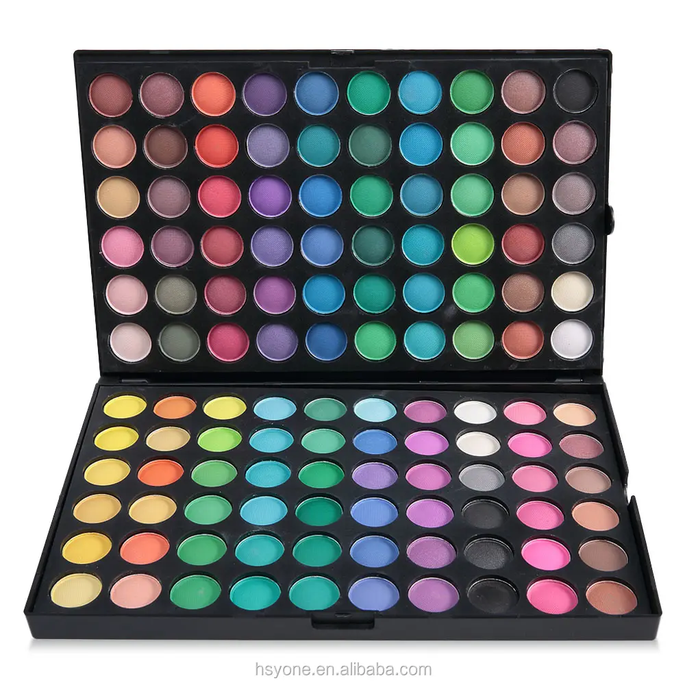 Eyeshadow palet kosmetik eye shadow 120 warna, eyeshadow palet label pribadi dengan MOQ rendah, harga bagus