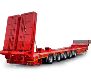 Semi-remorque surbaissée à quatre essieux, 80 tonnes, 13 mètres de long, pour transport routier - Prix promotionnel - Product Image 6