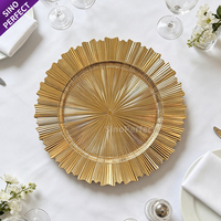 Assiettes de présentation rondes en plastique pour événements, cérémonies, réceptions de mariage et banquets, vente en gros