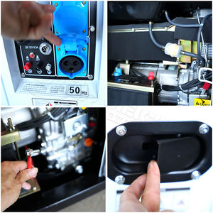 6.5KW 8KW 10KW 15kw 18KW 20KW 25KW generador diésel portátil de bajo ruido agua/máquina eléctrica para el hogar refrigerada por aire/<span class=keywords><strong>taller</strong></span> - Product Image 4