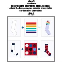 Chaussettes personnalisées pour hommes, chaussettes à imprimé animal, chaussettes à coussinets personnalisées en couleur, chaussettes mi-hautes pour les quatre saisons