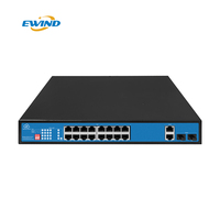 Switch PoE Gestionado Inteligente con IA de 16 Puertos Gigabit, Gestionado en la Nube 802.3af/at, Control por Aplicación, Solución de Red para Pequeñas y Medianas Empresas