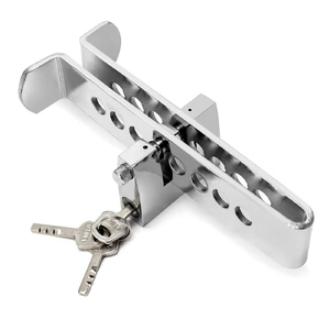 XMM-776ステンレス鋼盗難防止自動車用隠しブレーキスロットルペダルロッククラッチロック車用 - Product Image 1