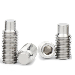Vente en gros DIN916 Vis de réglage à six pans creux en acier inoxydable Pointe à coupelle concave 10mm 4mm Longueur M4 M5 M6 M8 Tailles pour pouce - Product Image 4