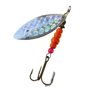 Leurre de pêche en métal Yousya, cuillère en laiton avec hameçon triple Mustad pour truite et basse - Product Image 6