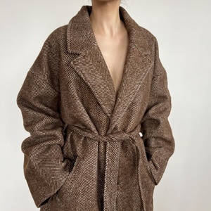 Abrigo Largo de Invierno para Mujer, Estilo Casual, Doble Botonadura, Cálido, de Modal - Product Image 2