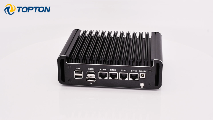 Intel N150ミニPCファイアウオール New Solid Intel N150 Firewall Appliance Aluminum with Fan 4x
