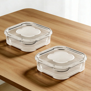 Food Storage Container Rectangle Airtight Clip On Lid Refrigerator Use - Product Image 4
