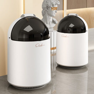 Cubo de basura inteligente Ouk, redondo, automático, con cambio automático de bolsa, batería recargable incorporada, para el hogar, cocina, baño, dormitorio, mesa. - Product Image 4