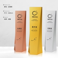 Trophée de membre d'exception personnalisable en cristal gravé, multi-styles, haut de gamme, écologique, pour réunion annuelle - Vente en gros de haute qualité
