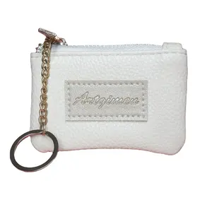 Artgimen Key Cases Promotional Gift Elegant Synthetic Leather Keychain Accessories Coin Purse Personalized Leather Key Pouch Bag